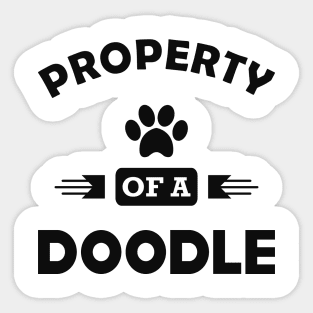 Doodle Dog - Property of a doodle Sticker